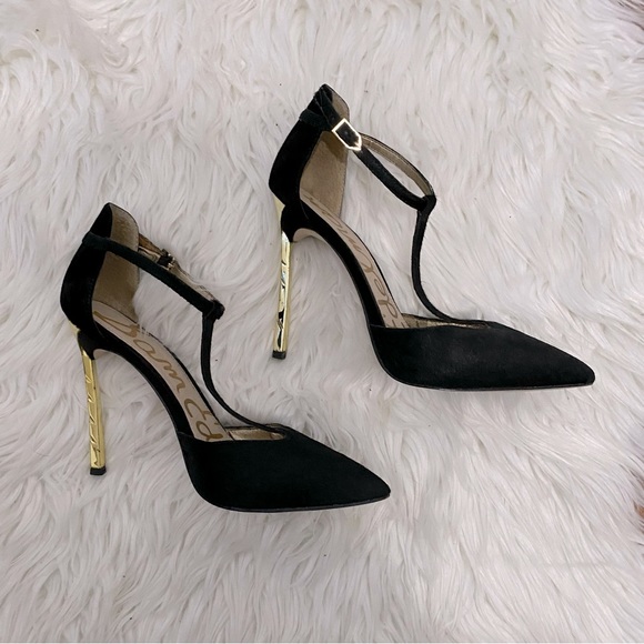 Sam Edelman | Smithfield Pointy Golden heels Stiletto - Picture 7 of 9